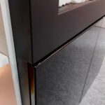 Έπιπλο τζάκι σε απόχρωση Μαύρο gloss 90x40x102