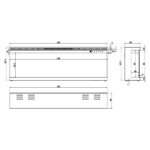 Ηλεκτρικό Τζάκι επιτοίχιο 127x20x43