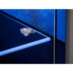 Σύνθετο σαλονιού κρεμαστό με Τζάκι σε απόχρωση Ανθρακί μάτ-Γκρί 250x40x170