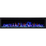 Ηλεκτρικό Τζάκι Τοίχου κρεμαστό 182x15x43