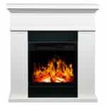 Έπιπλο με ηλεκτρικό Τζάκι με σε χρώμα Λευκό μάτ 84x26x88