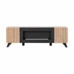 Έπιπλο Τηλεόρασης με Τζάκι σε απόχρωση βελανιδιά 160x45x52