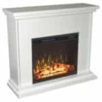 Έπιπλο με ηλεκτρικό Τζάκι με σε χρώμα Λευκό μάτ 99x36x85