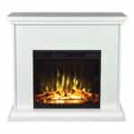 Έπιπλο με ηλεκτρικό Τζάκι με σε χρώμα Λευκό μάτ 99x36x85