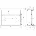 Έπιπλο με ηλεκτρικό Τζάκι με σε χρώμα Λευκό μάτ 99x36x85