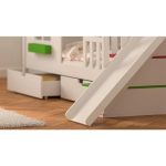 Κουκέτα με σπιτάκι με σκάλες μαζί με Τσουλήθρα και αποθηκευτικό χώρο σε χρώμα rainbow  90×200 - Image 6