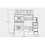 Κουκέτα μονή – ημιδιπλη με σπιτάκι με σκάλες και συρταρι πολύχρωμο 90×200