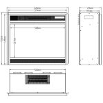 Εντοιχιζόμενο Τζάκι 60x22x51