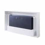 Έπιπλο με ηλεκτρικό Τζάκι με σε Λευκό ματ 141x21x88
