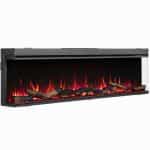 Εντοιχιζόμενο ηλεκτρικό Τζάκι Opti–Virtual 3 όψεων 133x40x67