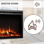 Εντοιχιζόμενο ηλεκτρικό Τζάκι με εστία 152.4x14.7x48