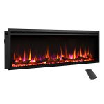 Εντοιχιζόμενο ηλεκτρικό Τζάκι με εστία 152.4x14.7x48