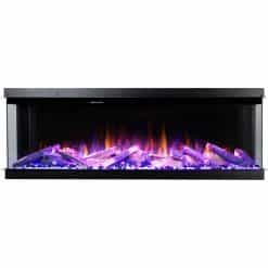 Εντοιχιζόμενο Ηλεκτρικό Τζάκι 3 Όψεων 127x33x54