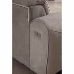 Καναπές Γωνιακός με Μηχανισμό σε Ύφασμα Βελούδο Μπεζ 300x180x80