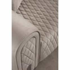 Καναπές Γωνιακός με Μηχανισμό σε Ύφασμα Βελούδο Μπεζ 300x180x80