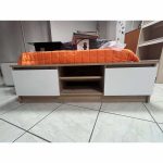 Έπιπλο Τηλεόρασης σε Φυσικό-Λευκό Ματ 120x40x36