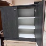 Ντουλαπάκι με Ράφια σε Απόχρωση Καρυδί 80x38x83