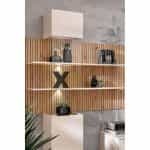 Σύνθετο Τηλεόρασης με Φωτισμό LED σε Χρώμα Κασμίρ - Φυσικό Ματ Πάνελ 280x45x200