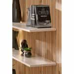 Σύνθετο Τηλεόρασης με Φωτισμό LED σε Χρώμα Κασμίρ - Φυσικό Ματ Πάνελ 280x45x200