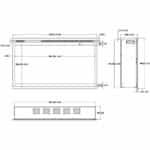 Εντοιχιζόμενο Τζάκι 3D 60x100