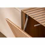 Σύνθετο Τηλεόρασης Κρεμαστό Μαύρο Ματ – Δρυς Πάνελ 180x40x130