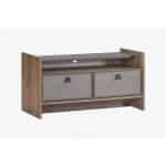 Κουκέτα Υπερυψωμένη με καναπέ και έπιπλο τηλεόρασης σε καρύδι 100×200