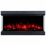 Εντοιχιζόμενο Ηλεκτρικό Τζάκι 3 Όψεων 3D 120x35x65