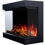 Εντοιχιζόμενο Ηλεκτρικό Τζάκι 3 Όψεων 3D 120x35x65