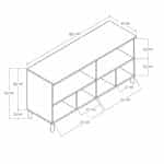 Μπουφές σε Εκρού – Φυσικό 180x45x79