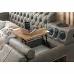 Κρεβάτι smart Διπλό πολυμορφικό σε δερμάτινη καφέ 160x200