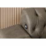 Κρεβάτι smart Διπλό πολυμορφικό σε δερμάτινη καφέ 160x200