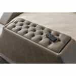 Κρεβάτι smart Διπλό πολυμορφικό σε δερμάτινη καφέ 160x200