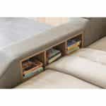 Κρεβάτι smart Διπλό πολυμορφικό σε δερμάτινη καφέ 160x200