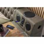 Κρεβάτι smart Διπλό πολυμορφικό σε δερμάτινη καφέ 160x200