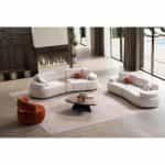 Σετ Καναπέ Τετραθέσιο και Τριθέσιο σε Μπεζ 300x100x77