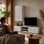 Έπιπλο Σαλονιού σε Κασμίρ απόχρωση 180x45x180