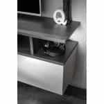 Έπιπλο Σαλονιού σε απόχρωση Κασμίρ -Ανθρακι 210x35x140