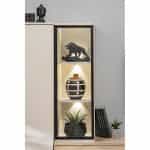 Έπιπλο Σαλονιού με led σε απόχρωση Δρυς - Κασμίρ 240x35x125