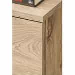 Έπιπλο Σαλονιού με led σε απόχρωση Δρυς - Κασμίρ 240x35x125