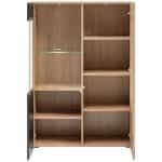 Έπιπλο Τηλεόρασης με Τζάκι σε απόχρωση βελανιδιά 320x40x190