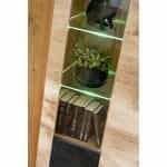 Έπιπλο Τηλεόρασης με Τζάκι σε απόχρωση βελανιδιά 320x40x190