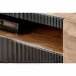 Έπιπλο Τηλεόρασης με Τζάκι σε απόχρωση βελανιδιά 320x40x190