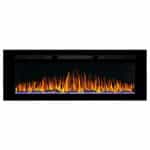 Εντοιχιζόμενο Ηλεκτρικό Τζάκι με Ρεαλιστικά Ξύλα 127x45x14.5