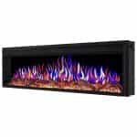 Εντοιχιζόμενο Ηλεκτρικό Τζάκι με Ρεαλιστικά Ξύλα Multicolor 148.2x42.5x19