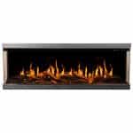 Εντοιχιζόμενο Ηλεκτρικό Τζάκι LED GOLD 132x34x54