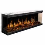 Εντοιχιζόμενο Ηλεκτρικό Τζάκι LED GOLD 132x34x54