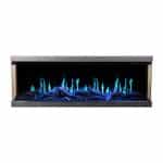 Εντοιχιζόμενο Ηλεκτρικό Τζάκι LED GOLD 153x34x54