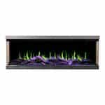 Εντοιχιζόμενο Ηλεκτρικό Τζάκι LED GOLD 193x34x54