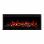 Εντοιχιζόμενο Ηλεκτρικό Τζάκι 3D 100 LED 100x22x48
