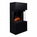 Ηλεκτρικό Τζάκι με Επένδυση TEXEL BLACK 60x33x110